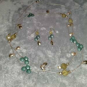 Necklace and erring set